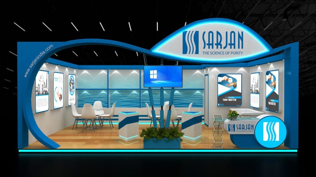 stall designing and fabricating for water expo