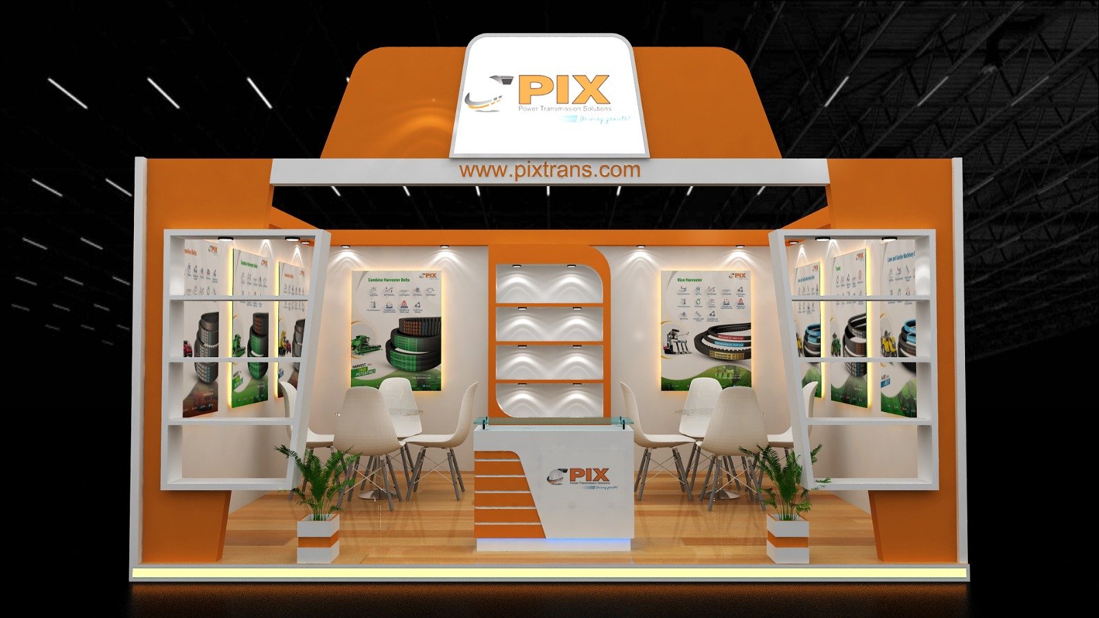 exhibition stall design for transmission company