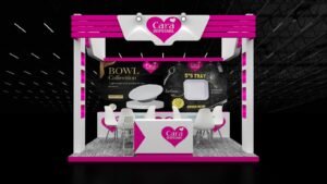 Stall designing for disposable company