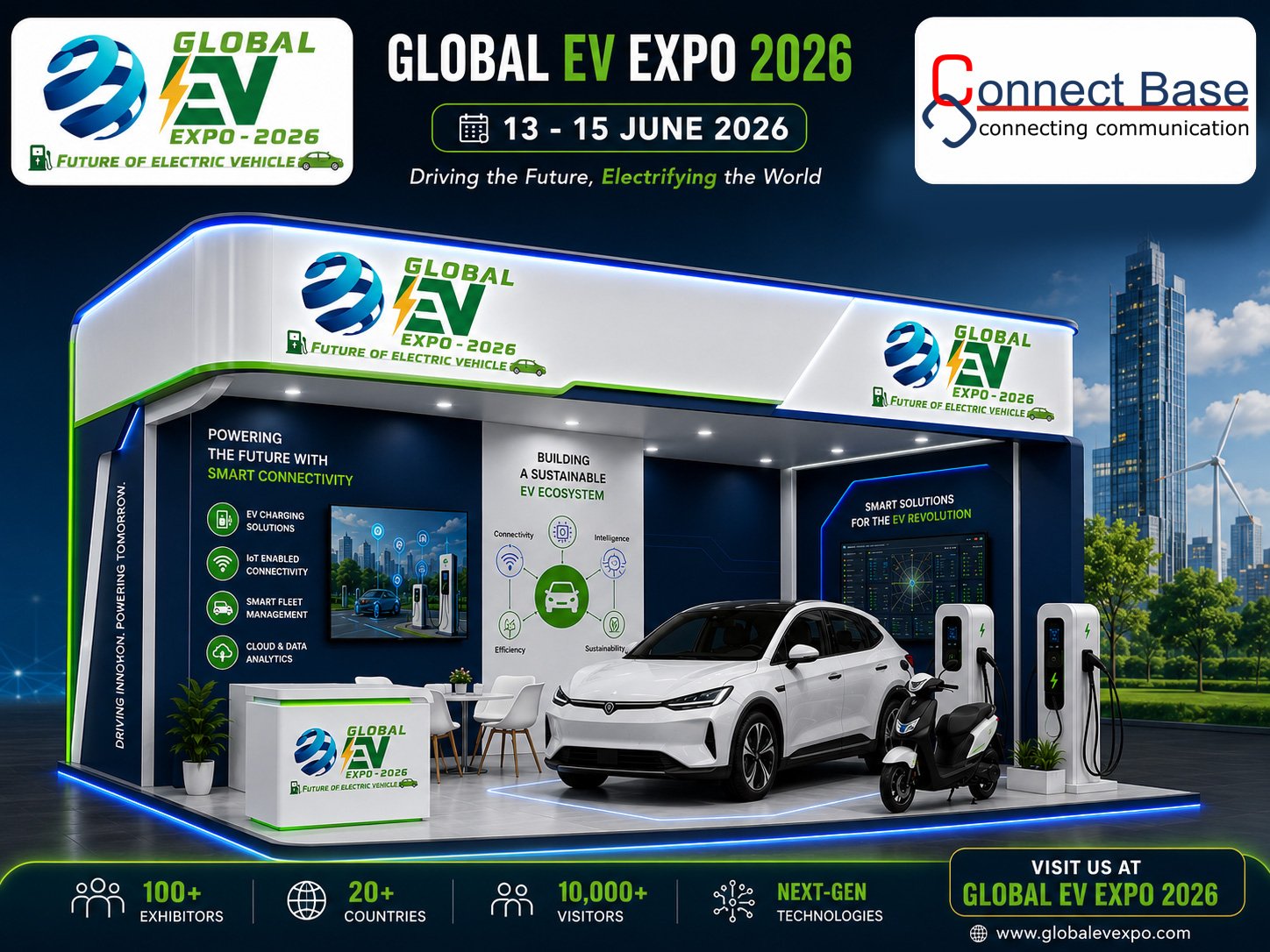 Global EV Expo 2026, Gandhinagar - Winning Exhibition Stall Design And Fabrication Services
