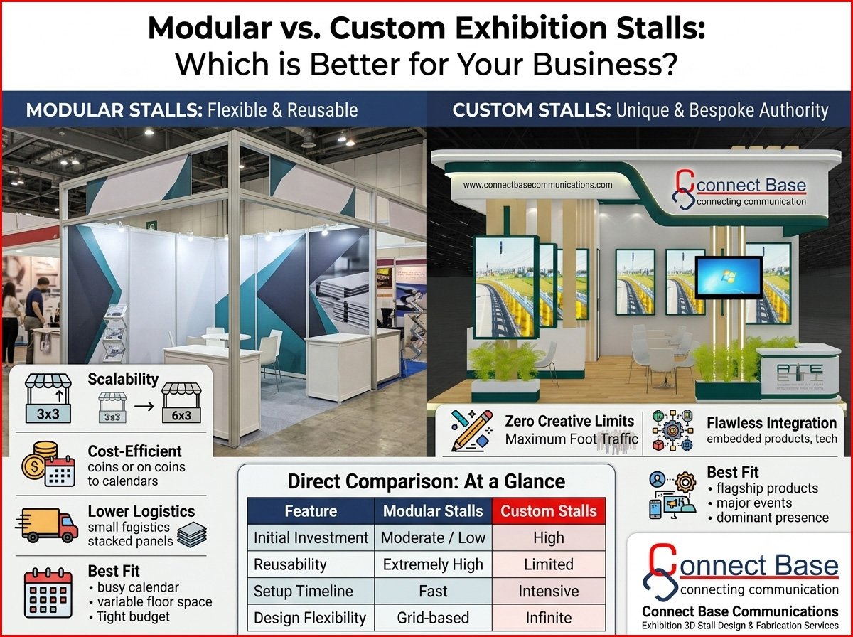 Modular vs. Custom Exhibition Stalls