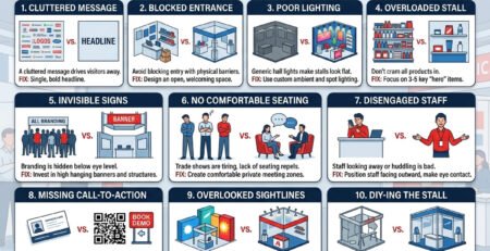 10 Exhibition Stall Design Mistakes That Can Cost You Leads