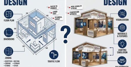 2D vs 3D Exhibition Stall Design: Which One Should You Choose?