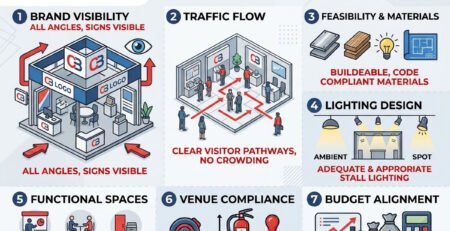 7 Things to Check in Your 3D Exhibition Stall Design Before Approval