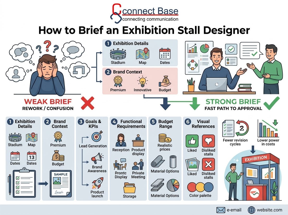 How to Brief an Exhibition Stall Designer: A Complete Guide for Exhibitors