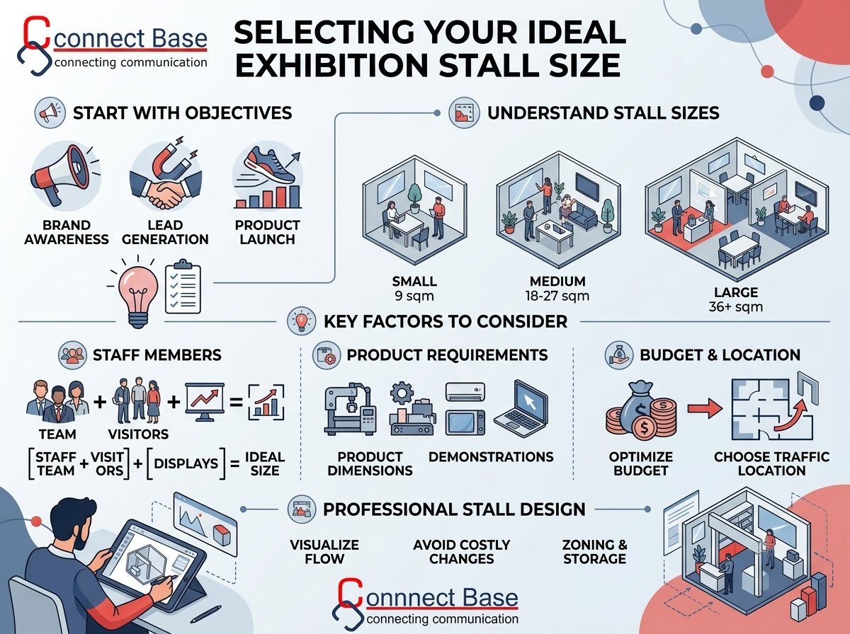How to Choose the Right Exhibition Stall Size for Your Business