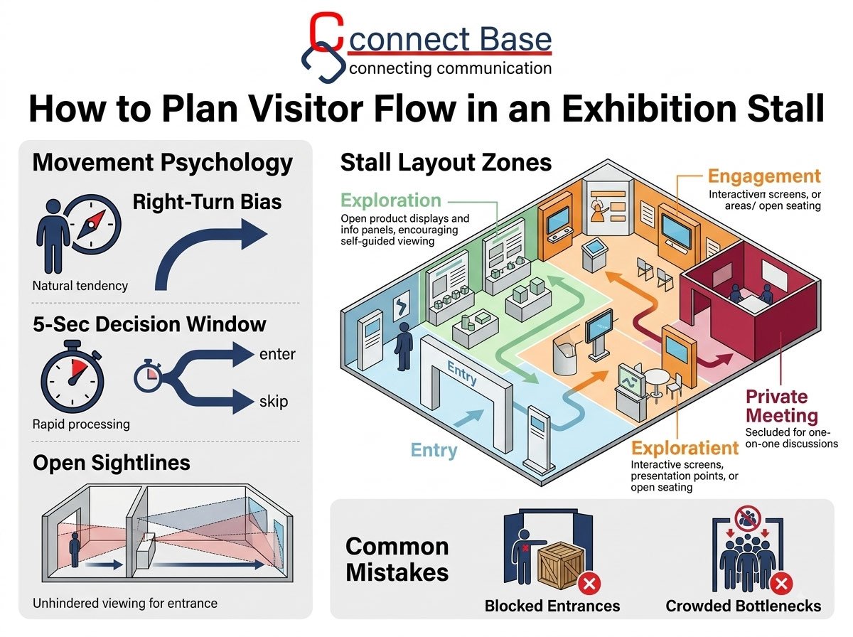 How to Plan Visitor Flow in an Exhibition Stall