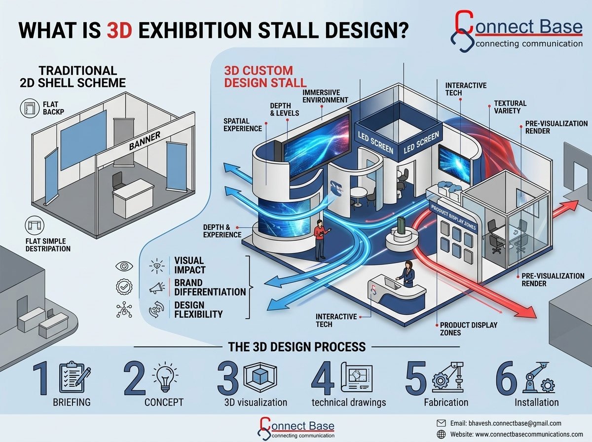 What Is 3D Exhibition Stall Design? A Complete Guide for First-Time Exhibitors