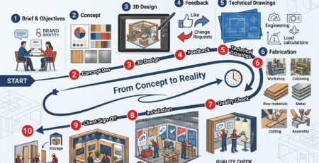 From 3D Concept to Reality: How Exhibition Stall Design Becomes a Finished Booth