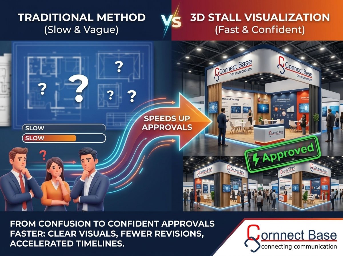 How 3D Stall Visualization Helps Brands Approve Exhibition Designs Faster