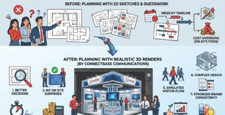 How Realistic 3D Exhibition Stall Renders Improve Exhibition Planning