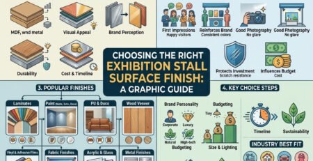 How to Choose the Right Surface Finish for an Exhibition Stall