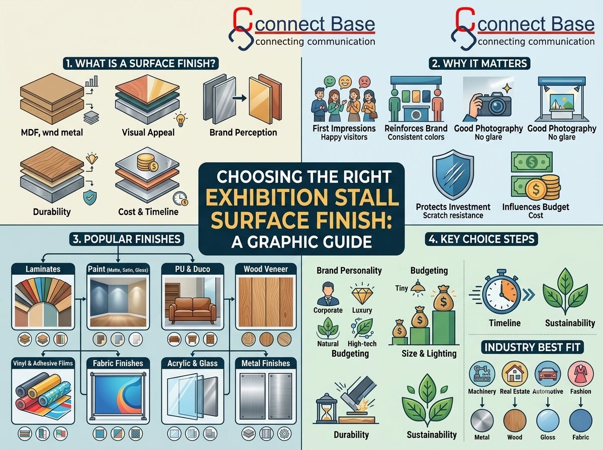 How to Choose the Right Surface Finish for an Exhibition Stall