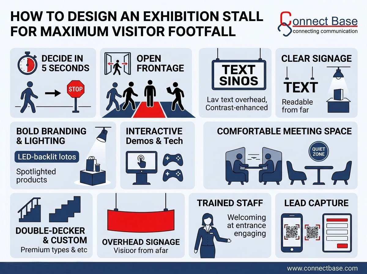 How to Design an Exhibition Stall for Maximum Visitor Footfall