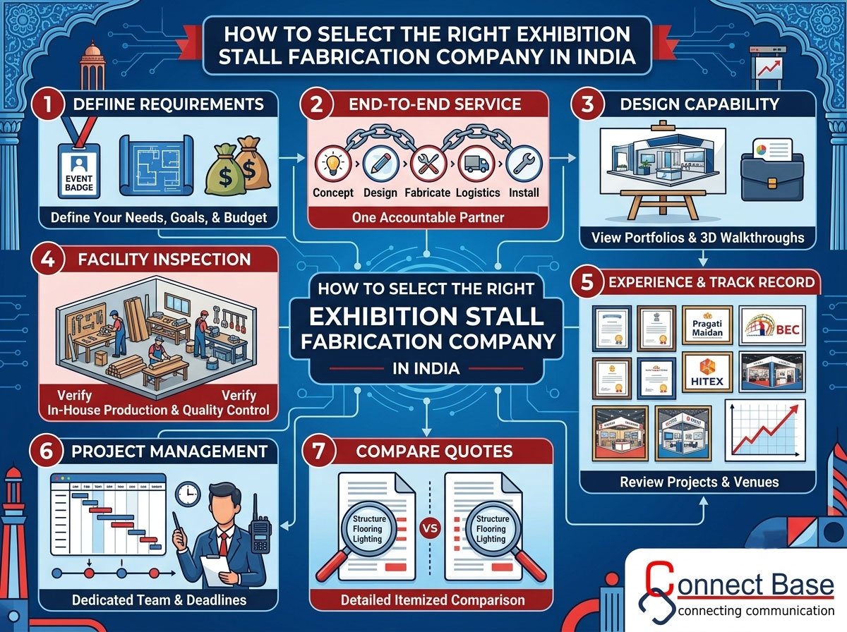 How to Select the Right Exhibition Stall Fabrication Company in India