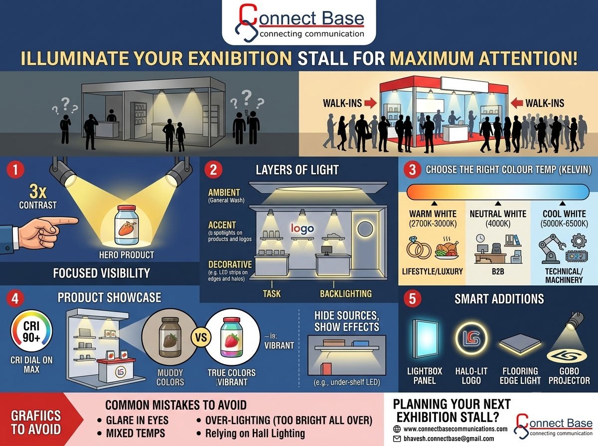 How to Use Lighting to Make Your Exhibition Stall More Attractive