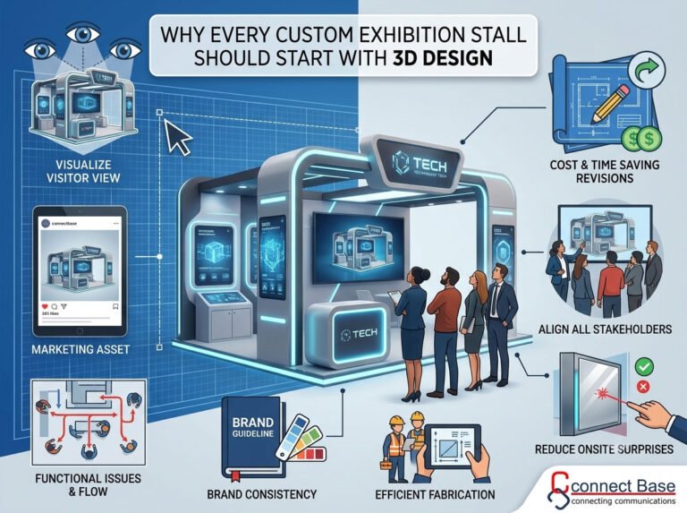 Why Every Custom Exhibition Stall Should Start With a 3D Design